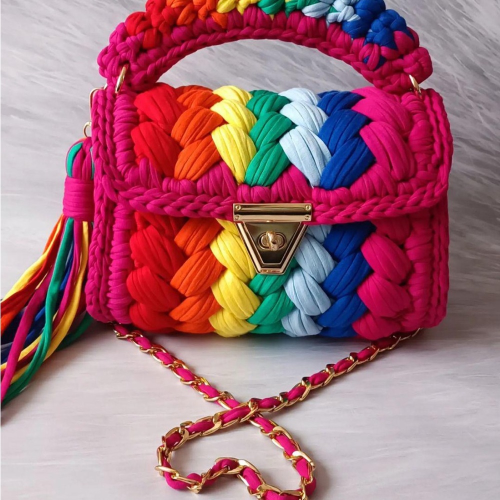 Colorful Woven Women's Bag